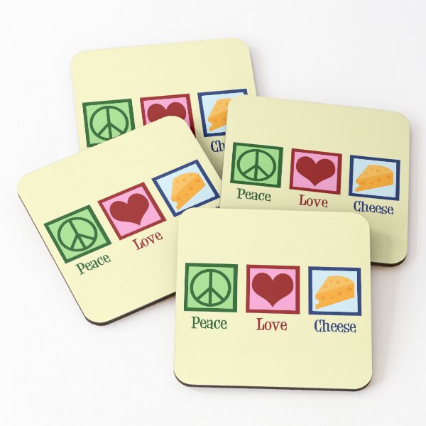 Item preview, Peace Love Cheese designed and sold by Epic Love Designs.
