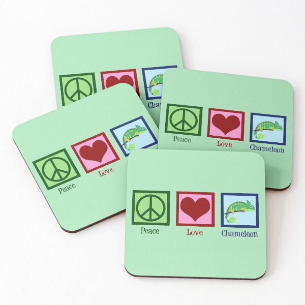 Item preview, Peace Love Chameleon designed and sold by Epic Love Designs.