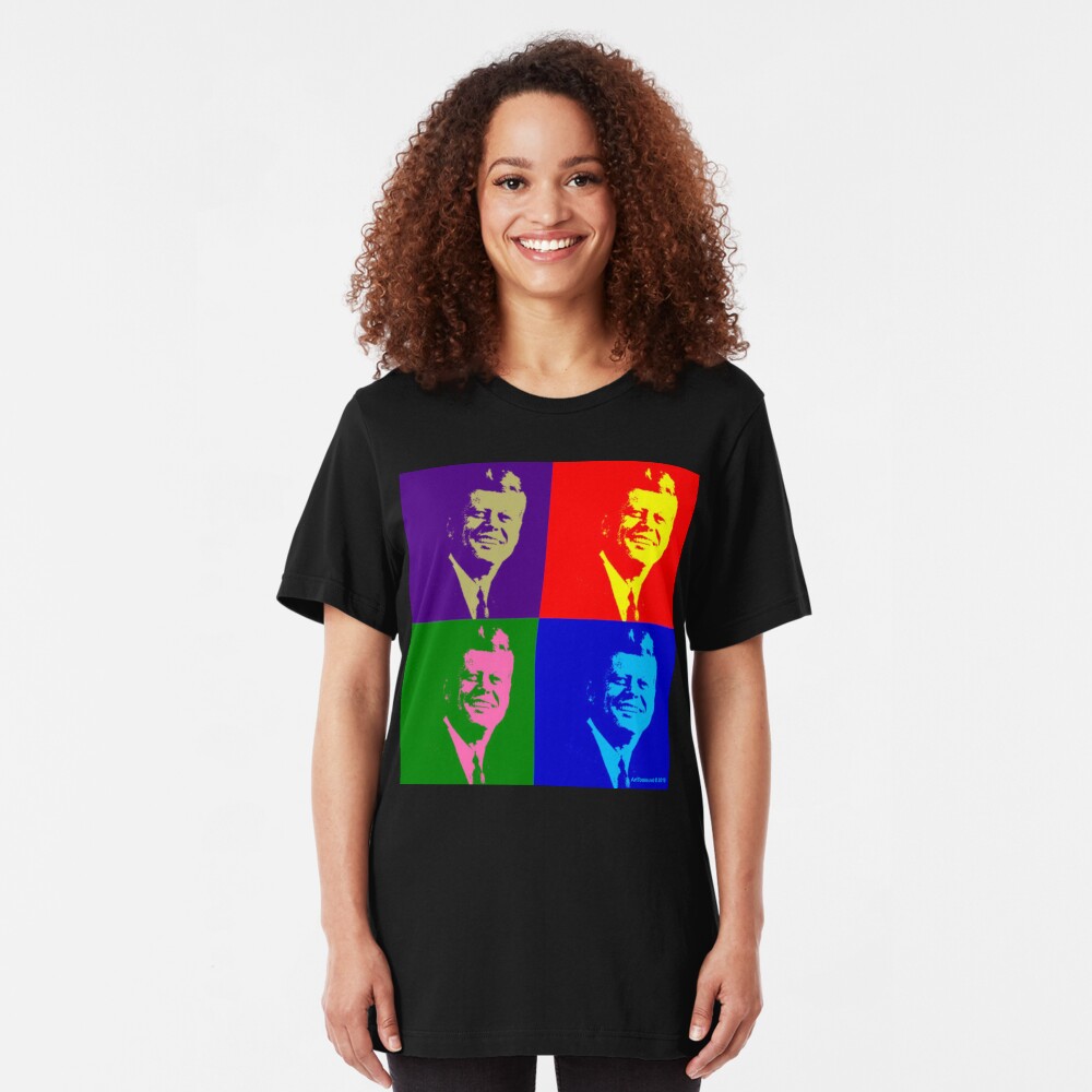 JFK Pop Art Slim Fit T-Shirt