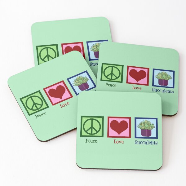 Item preview, Peace Love Succulents designed and sold by Epic Love Designs.