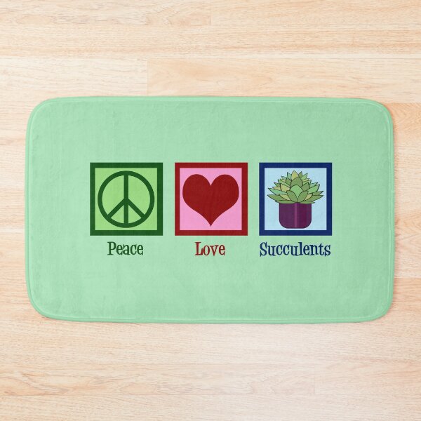 Aperçu de l'œuvre Peace Love Succulents créée et vendue par Epic Love Designs.