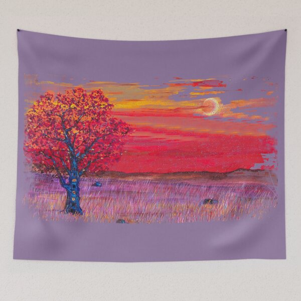 Item preview, Tree & the Moon by Angela Ferrari designed and sold by ByFerrari.