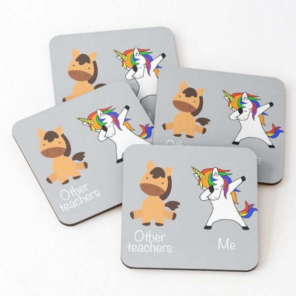 Item preview, Teacher Teaching Dabbing Unicorn Horse  designed and sold by ColorFlowArt.