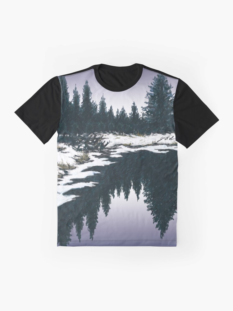 Alternate view of Upper Truckee River Sunset Graphic T-Shirt