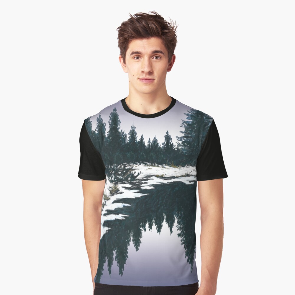Upper Truckee River Sunset Graphic T-Shirt