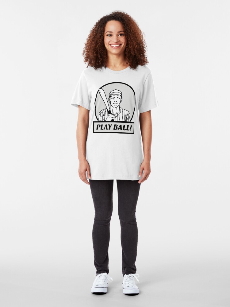 Alternate view of Play Ball!! Slim Fit T-Shirt