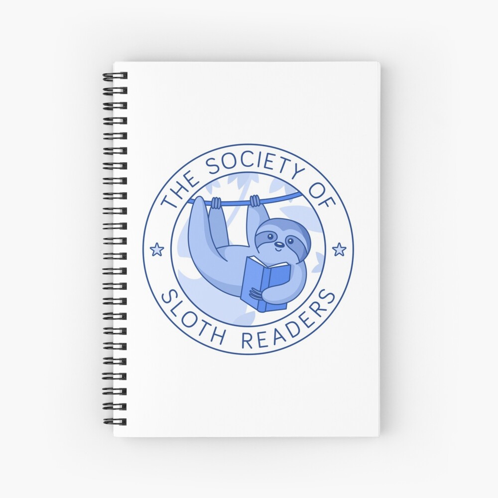 Society of Sloth Readers Spiral Notebook