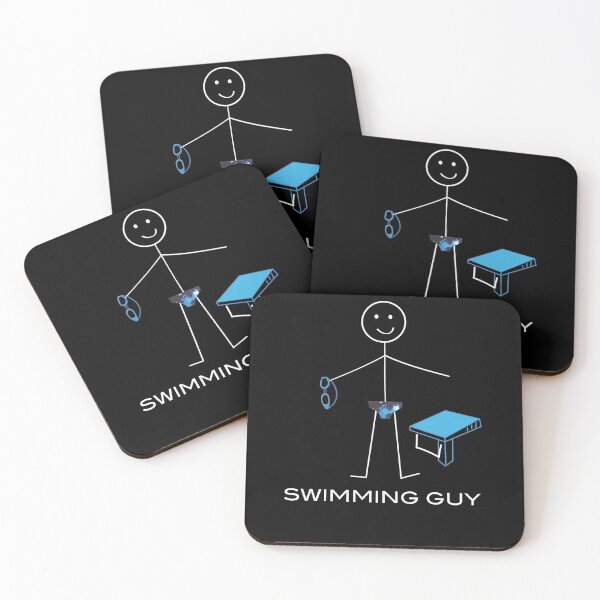 Item preview, Funny Mens Swimming Guy designed and sold by whyitsme.