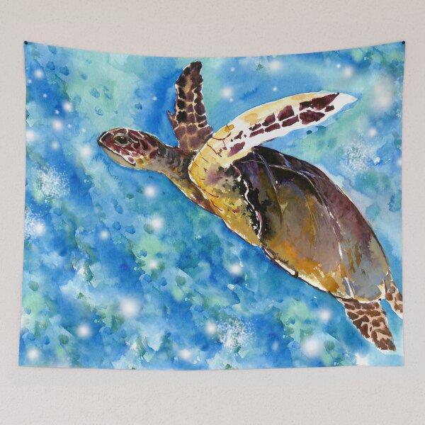 Item preview, Sea Turtle in the OCean designed and sold by surenart.