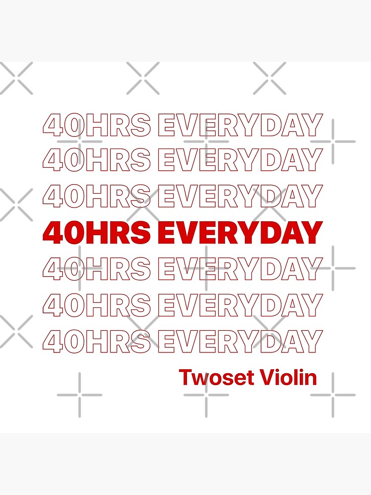 Disover 40 HRS EVERYDAY - Twoset Violin Bag