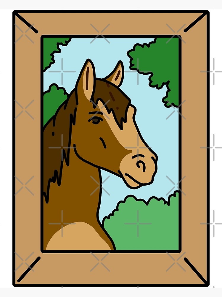 Discover Rick and Morty Horse Portrait Premium Matte Vertical Poster