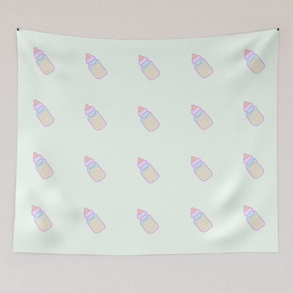 Item preview, Bring me my bottle kawaii pastel print designed and sold by Lilpinkdinoshop.