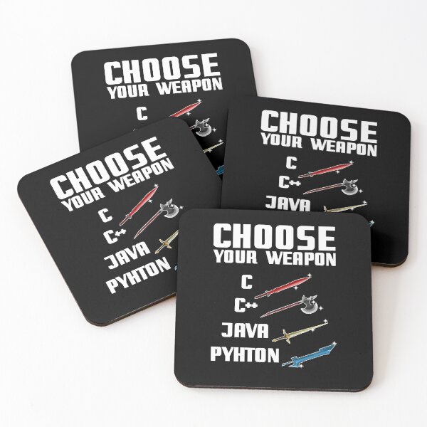 Item preview, Choose Your Weapon Programmer Coder Programming Language Gift designed and sold by Dressed For  Duty.