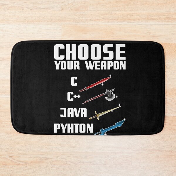 Item preview, Choose Your Weapon Programmer Coder Programming Language Gift designed and sold by Dressed For  Duty.