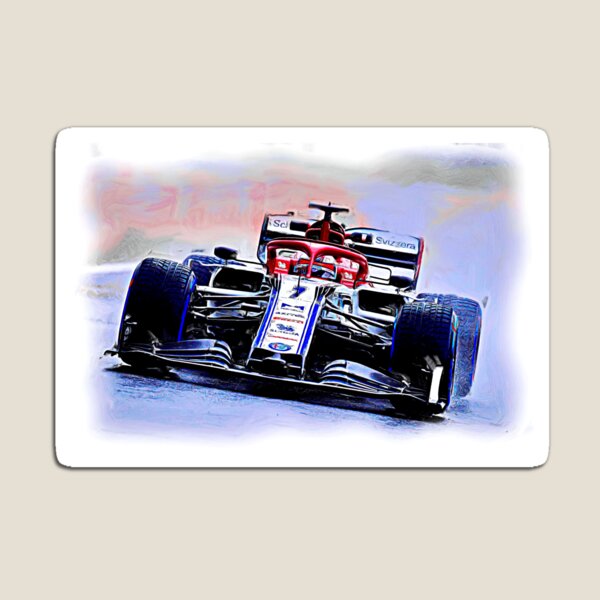 Kimi and a rainy day in Brazil Magnet