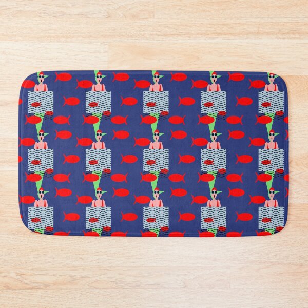 Item preview, Wild Swimmers, mermaid pattern. designed and sold by krisevansart.