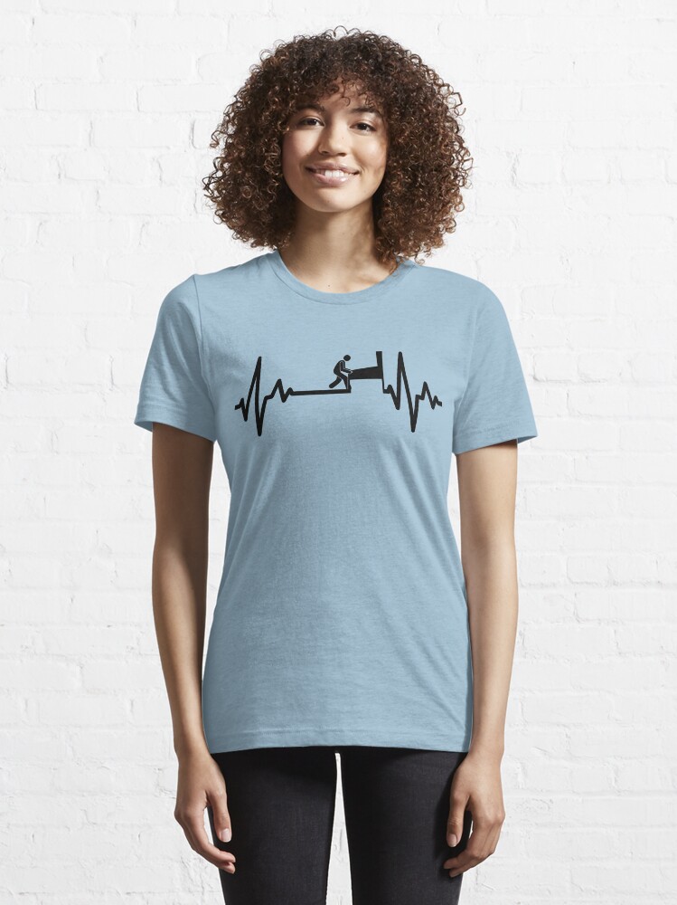 Alternate view of Swinks - Pinball Heartbeat (Black) Essential T-Shirt
