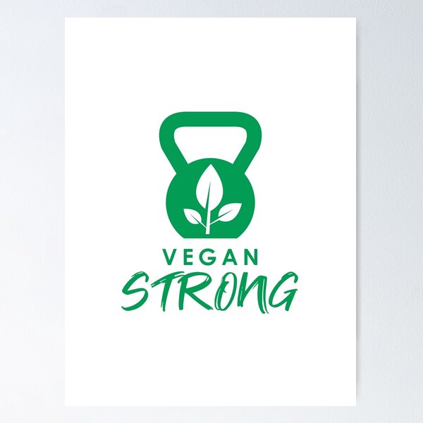 Item preview, Vegan Strong Kettlebell Weightlifter designed and sold by StudioUnrefined.