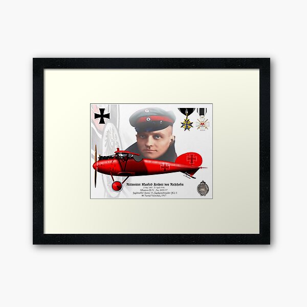 Rittmeister Manfred Freiherr von Richthofen Framed Art Print