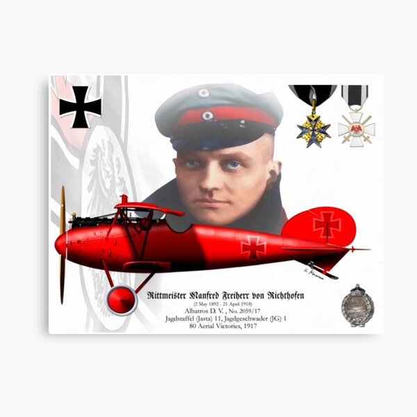 Rittmeister Manfred Freiherr von Richthofen Canvas Print