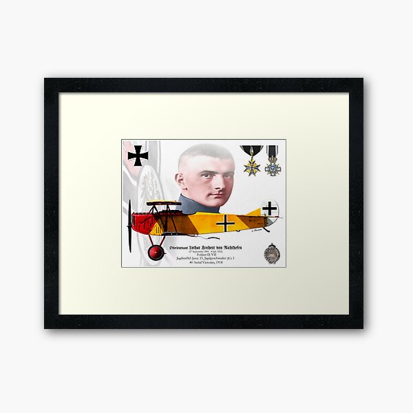 Oberleutnant Lothar Freiherr von Richthofen Framed Art Print