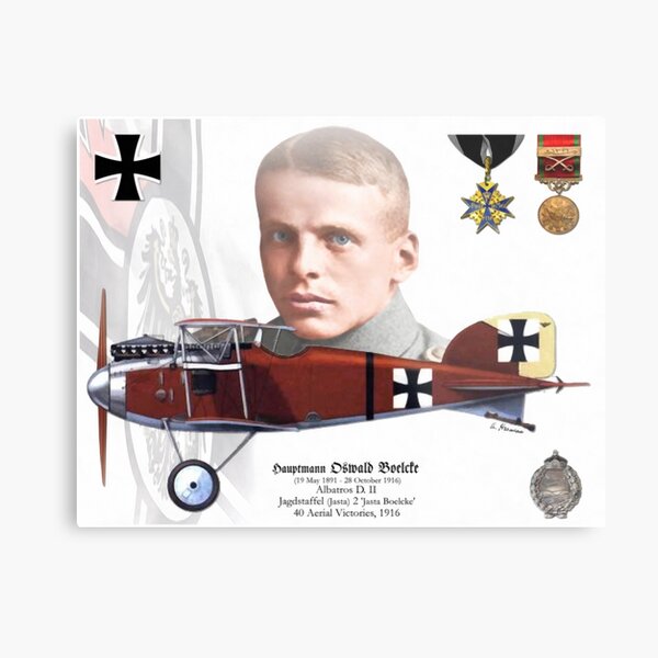 Hauptmann Oswald Boelcke Metal Print