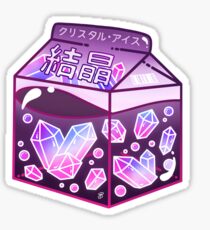 Crystal Ice Milk Carton Sticker