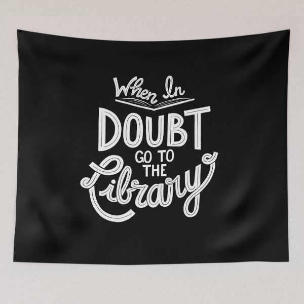 Item preview, When In Doubt Go to the Library designed and sold by latheandquill.