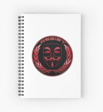 Resist - Fawkes Mask Spiral Notebook