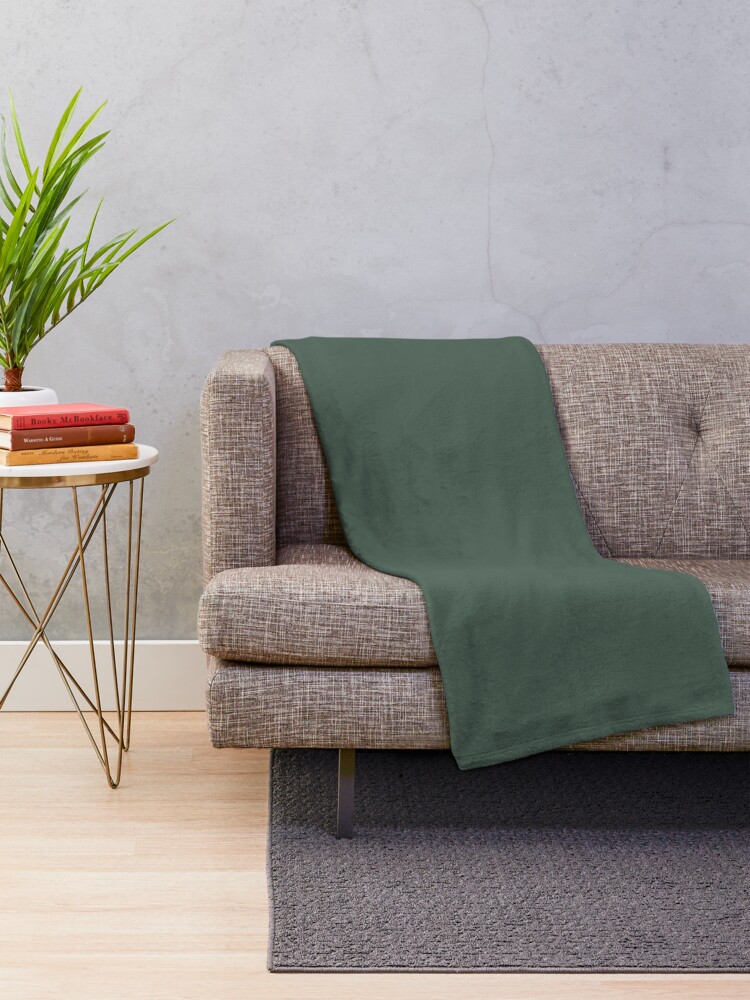 Alternate view of Forest Green Throw Blanket