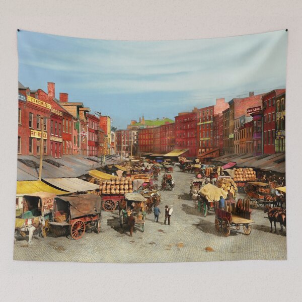 Item preview, City - Philadelphia PA - The market on Dock St 1908 designed and sold by Mike Savad Photography.