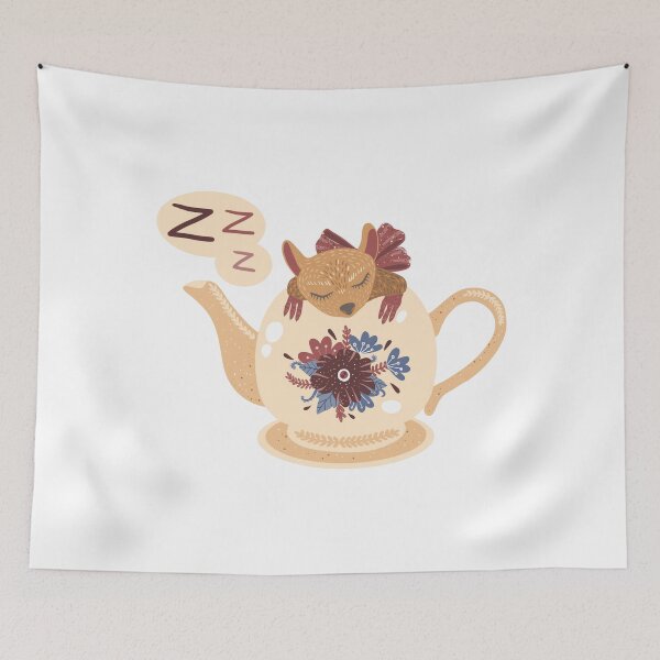 Item preview, Dormouse mouse in a teapot designed and sold by Elsbet.