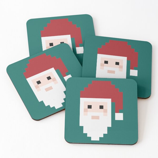 Aperçu de l'œuvre Pixel Santa Claus créée et vendue par Claire Belyea.