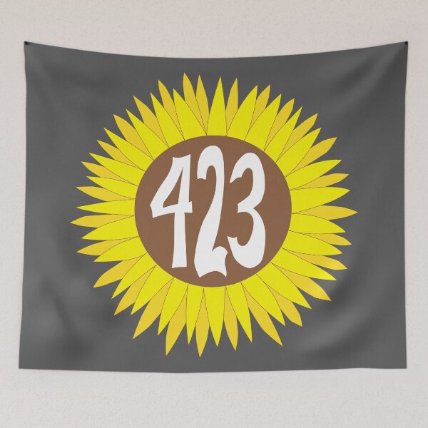 Item preview, Hand Drawn Tennessee Sunflower 423 Area Code designed and sold by itsrturn.