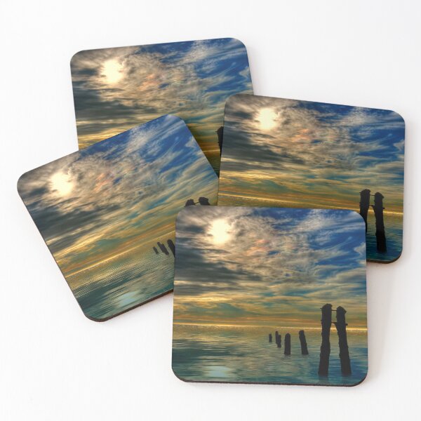 Item preview, Sandsend Groynes at Sunrise designed and sold by Steve H Clark.