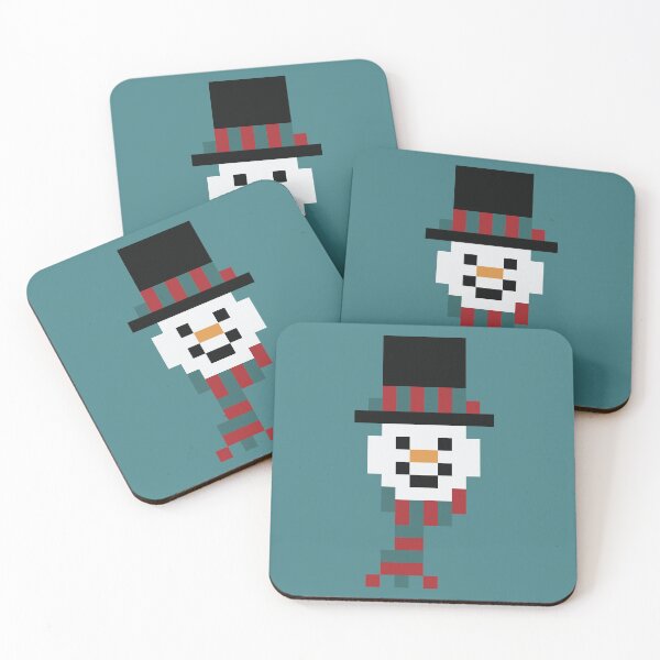 Aperçu de l'œuvre Pixel Snowman créée et vendue par Claire Belyea.