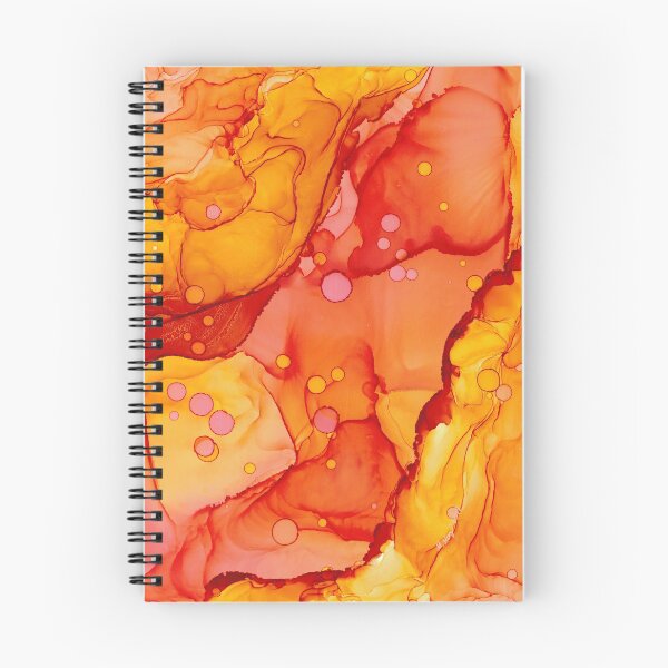 Item preview, Orange Burst: Original Abstract Alcohol Ink Painting designed and sold by herzart.
