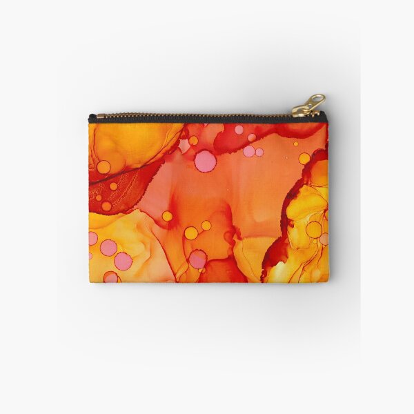 Item preview, Orange Burst: Original Abstract Alcohol Ink Painting designed and sold by herzart.