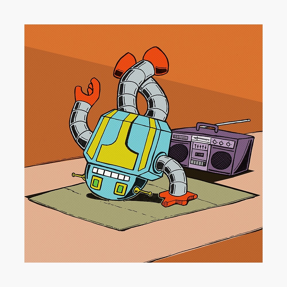 robot breakdancing