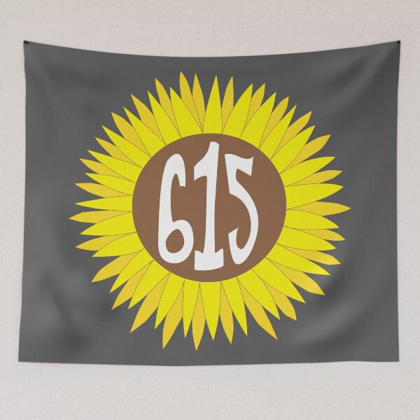 Item preview, Hand Drawn Tennessee Sunflower 615 Area Code designed and sold by itsrturn.