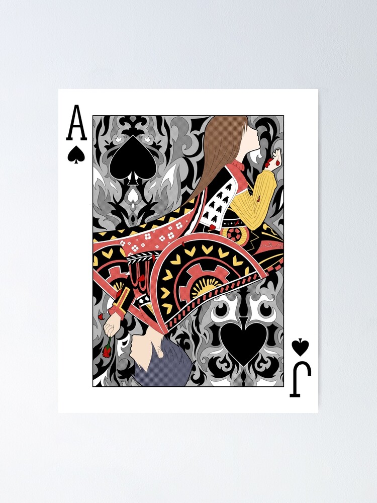 Thumbnail 1 of 3, Poster, Ace and Jack of Spades designed and sold by chocoandt.