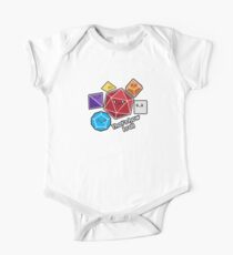 Polyhedral Pals - How I Roll - D20 Gaming Dice Short Sleeve Baby One-Piece