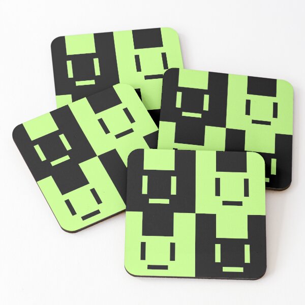 Item preview, Noiz's Green Bunny Icon Seamless Pattern designed and sold by Rhoruu.