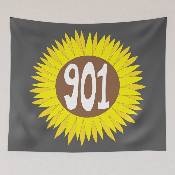 Item preview, Hand Drawn Tennessee Sunflower 901 Area Code designed and sold by itsrturn.