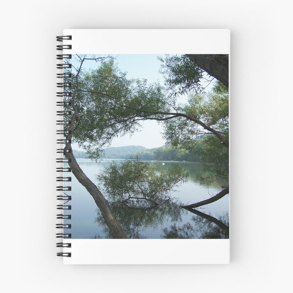 Item preview, Rockland Lake Trees With Swan designed and sold by NatureWaltzArts.