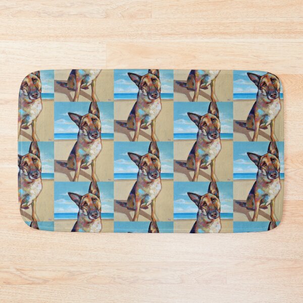 Item preview, German Shepard on the Beach designed and sold by RobertPhelpsArt.