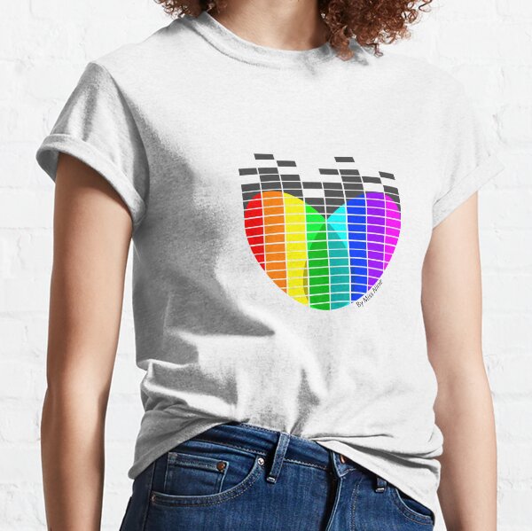 Heart Equaliser Black Classic T-Shirt