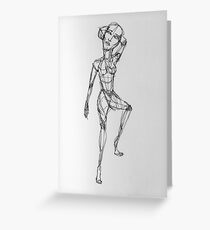 Person Sketch Greeting Card