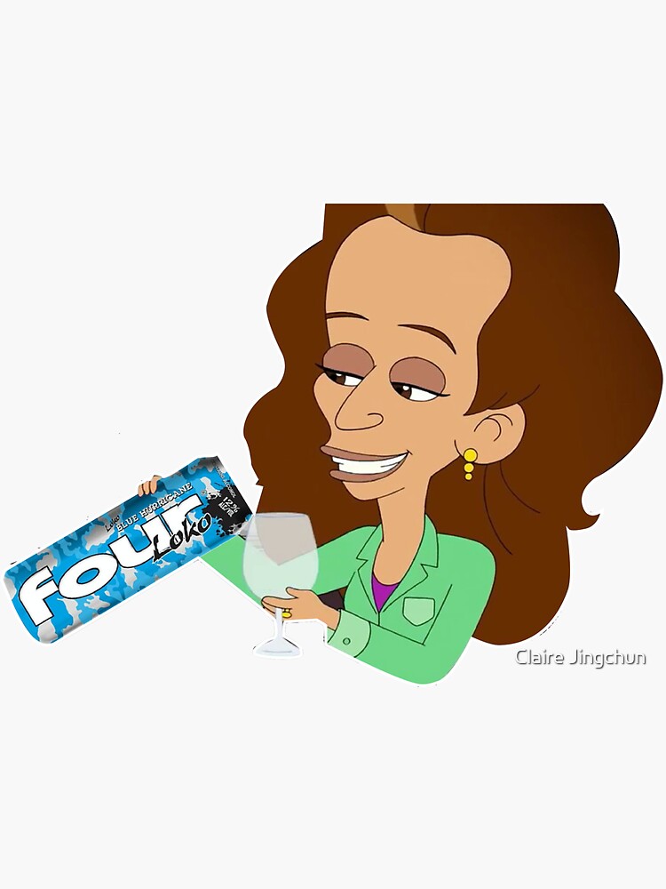 Big Mouth Jays Mom Four Loko Sticker Sticker For Sale By Cjmells17 Redbubble 