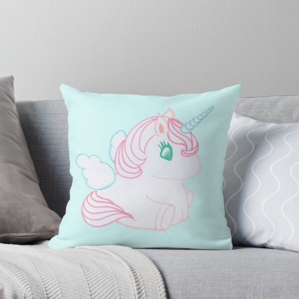 Item preview, Unicorn with turquoise wings and horn sitting down designed and sold by Isabellasarts.